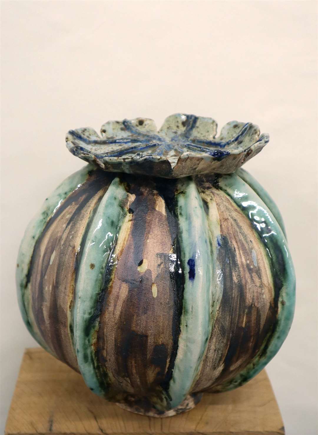 September Ceramics at City Arts: Poppy head Andrea Newell Over 18 runner up