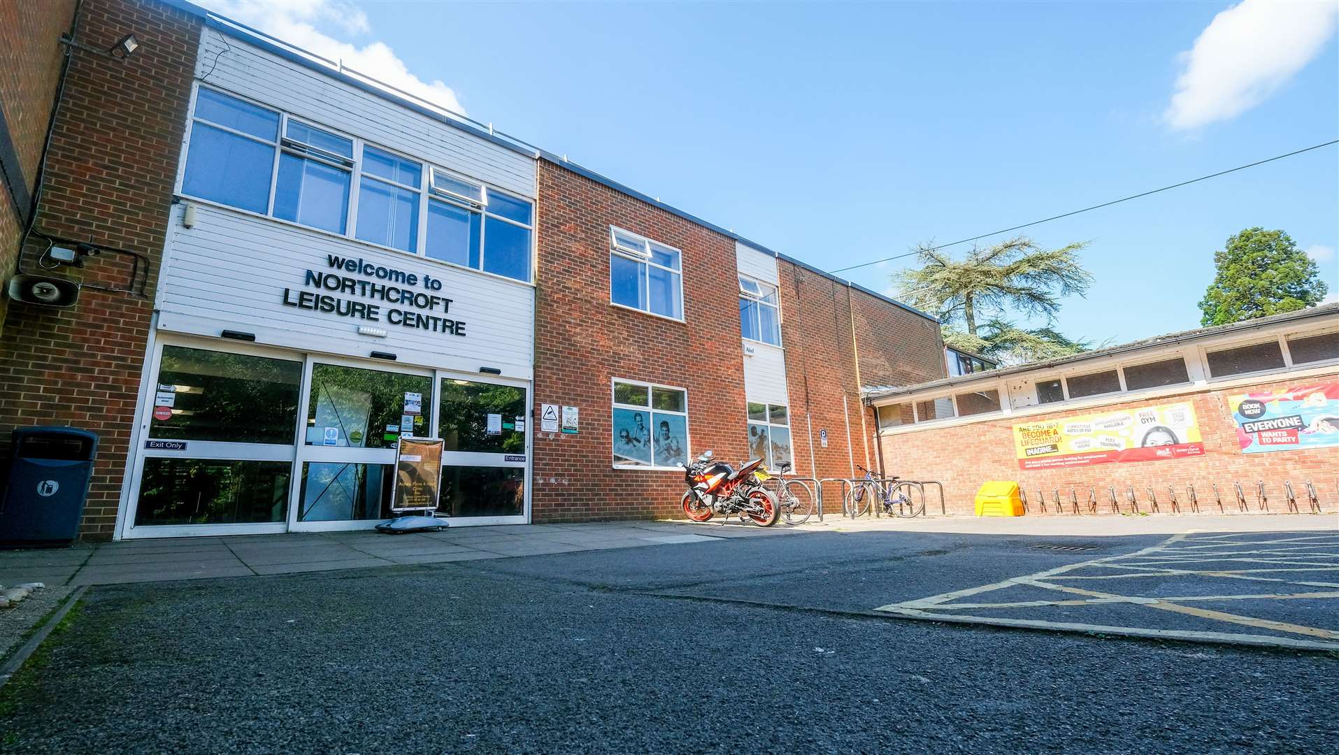 Northcroft Leisure Centre as it currently is. Councillors voted to approve a makeover to the entrance