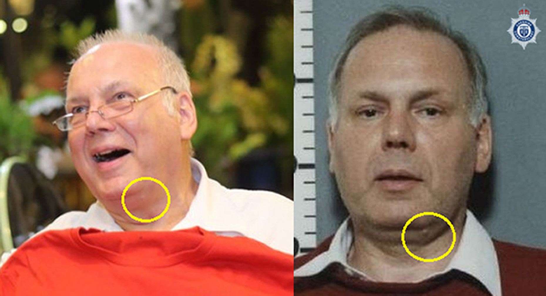 Police used a tool to match facial features between ‘Peter Smith’ and Richard Burrows (Cheshire Constabulary/PA)