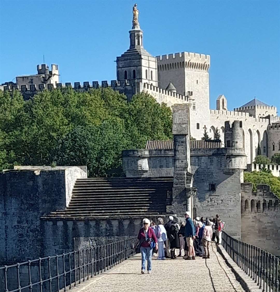 Visit to the bridge at Avignon