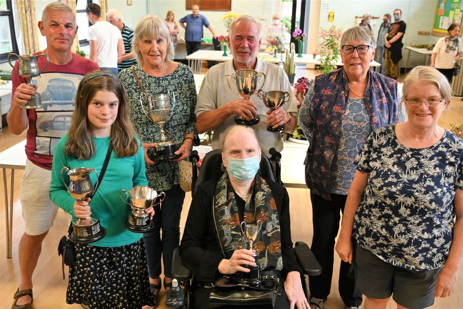 Winners and Show Commitee at Cold Ash flower show.Picture by Chris Forsey