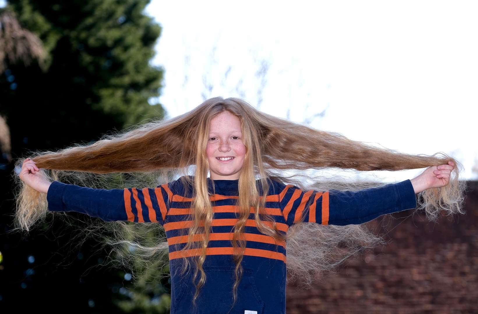 Bertie Pilkington, age 12, hasn't had his haircut since the age of 3 and is cutting it for charity Picture by Phil Cannings (46312227)
