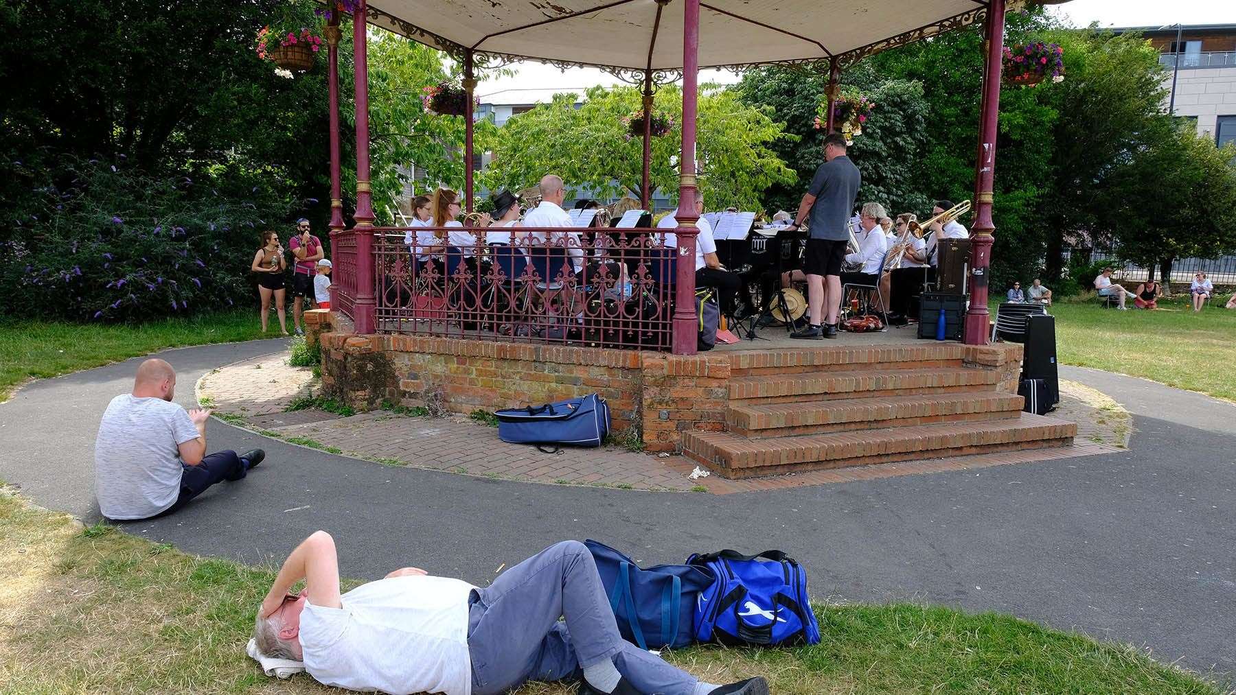 Enjoy live music at Victoria Park bandstand