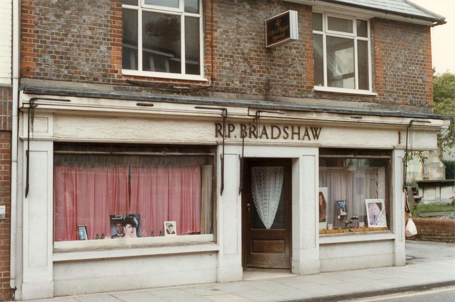 RP Bradshaw Hairdresser in Bartholomew Street — now La La Vintage. Credit: Jim Bradshaw