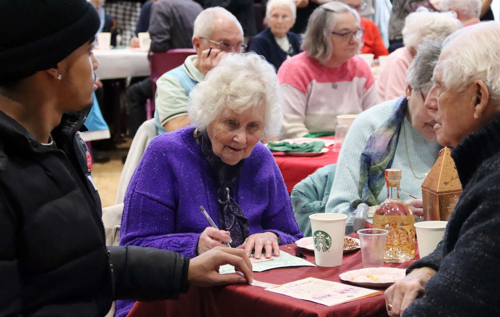 Senior residents enjoy coffee morning with Little Heath pupils