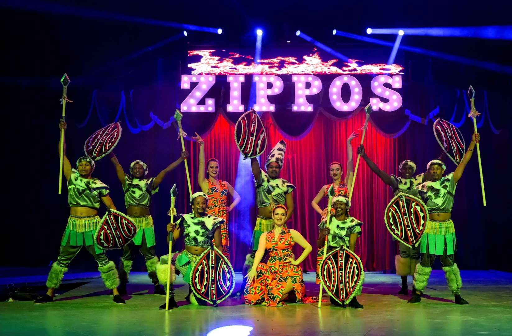 Zippos Circus The Mighty Zulu Warriors Picture by Piet-Hein Out https://www.circusphotographer.com/