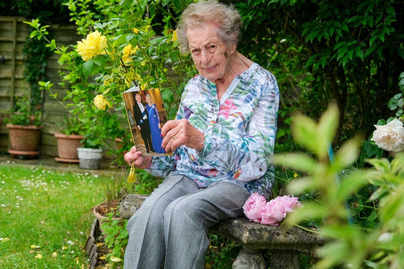Ruth Saunders at age 107
