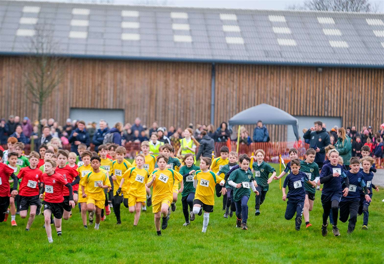 The start of the boys Year 5/6race