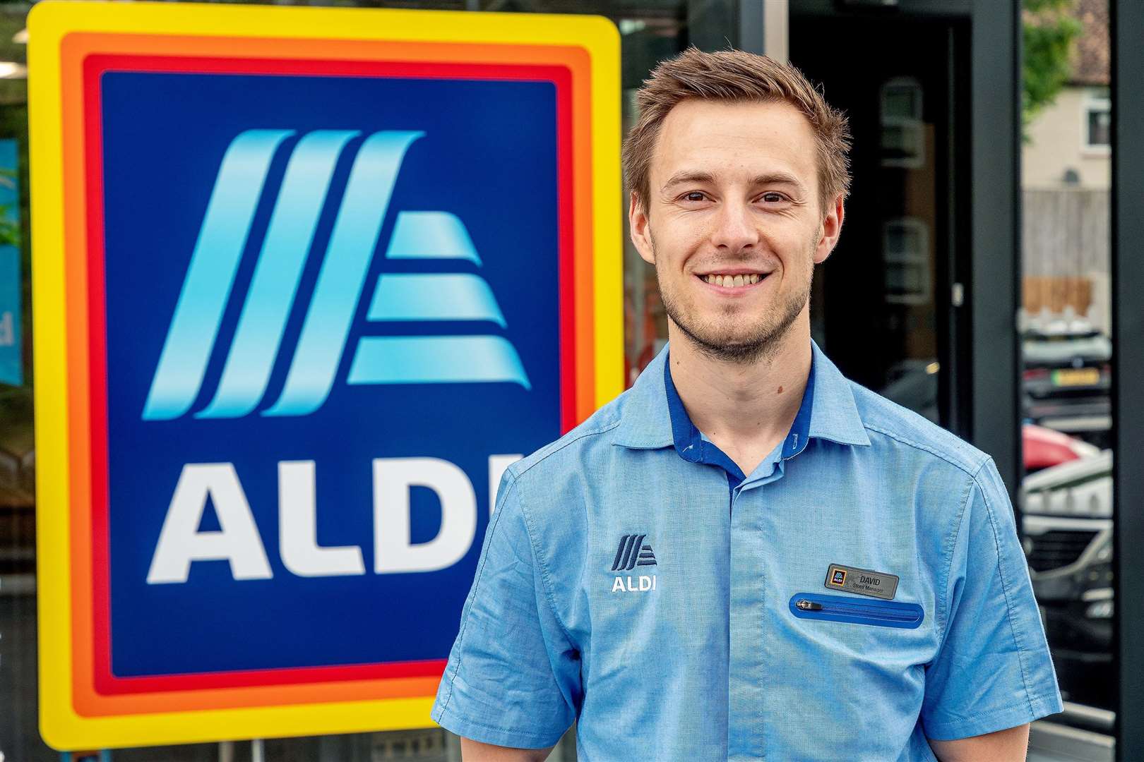 Aldi Newbury store manager David Evans