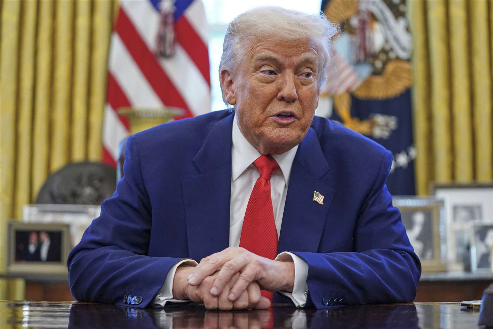 More of Donald Trump’s global tariffs came into effect on Wednesday (Pool via AP)