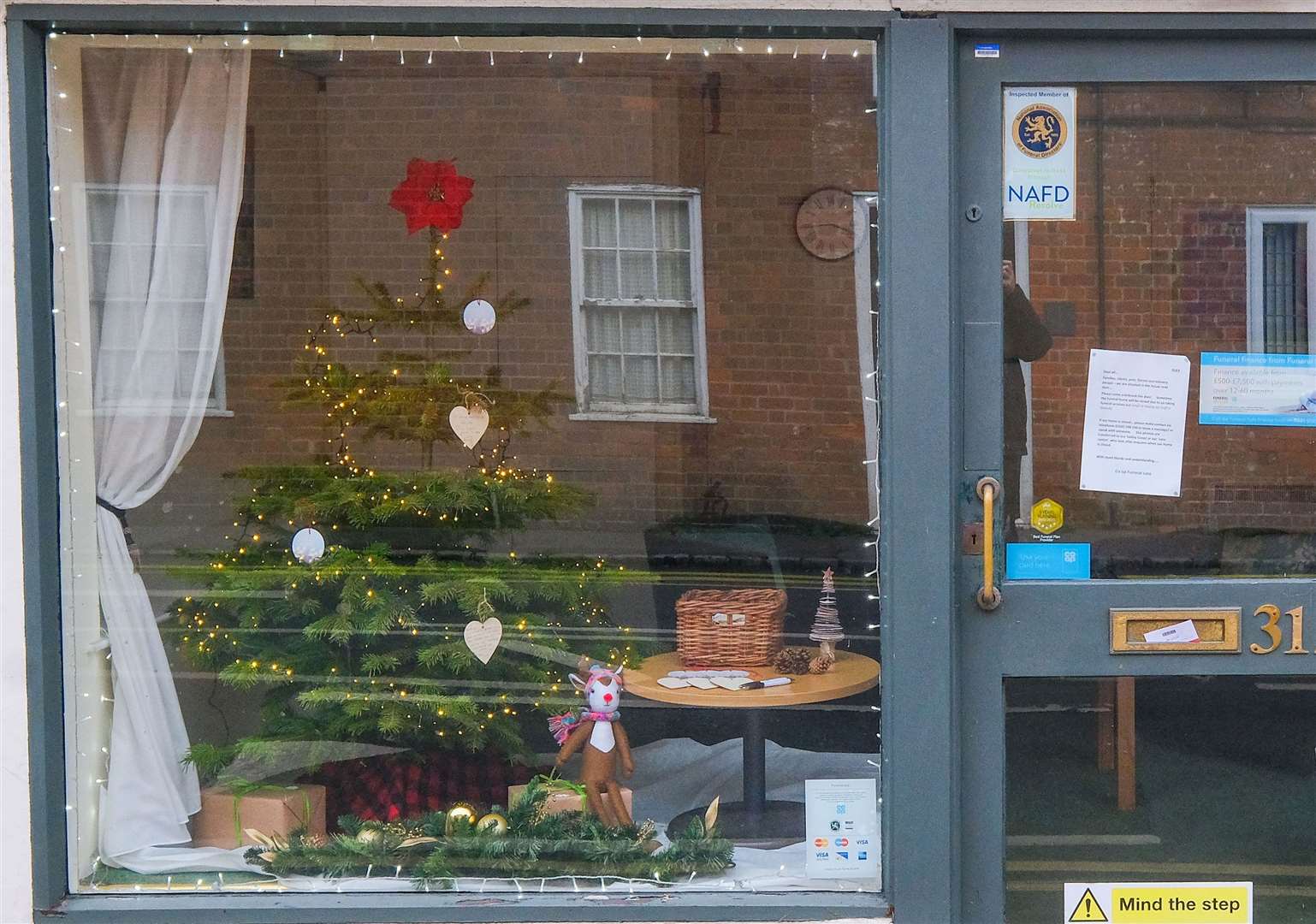 Co Op Funeralcare's Christmas window