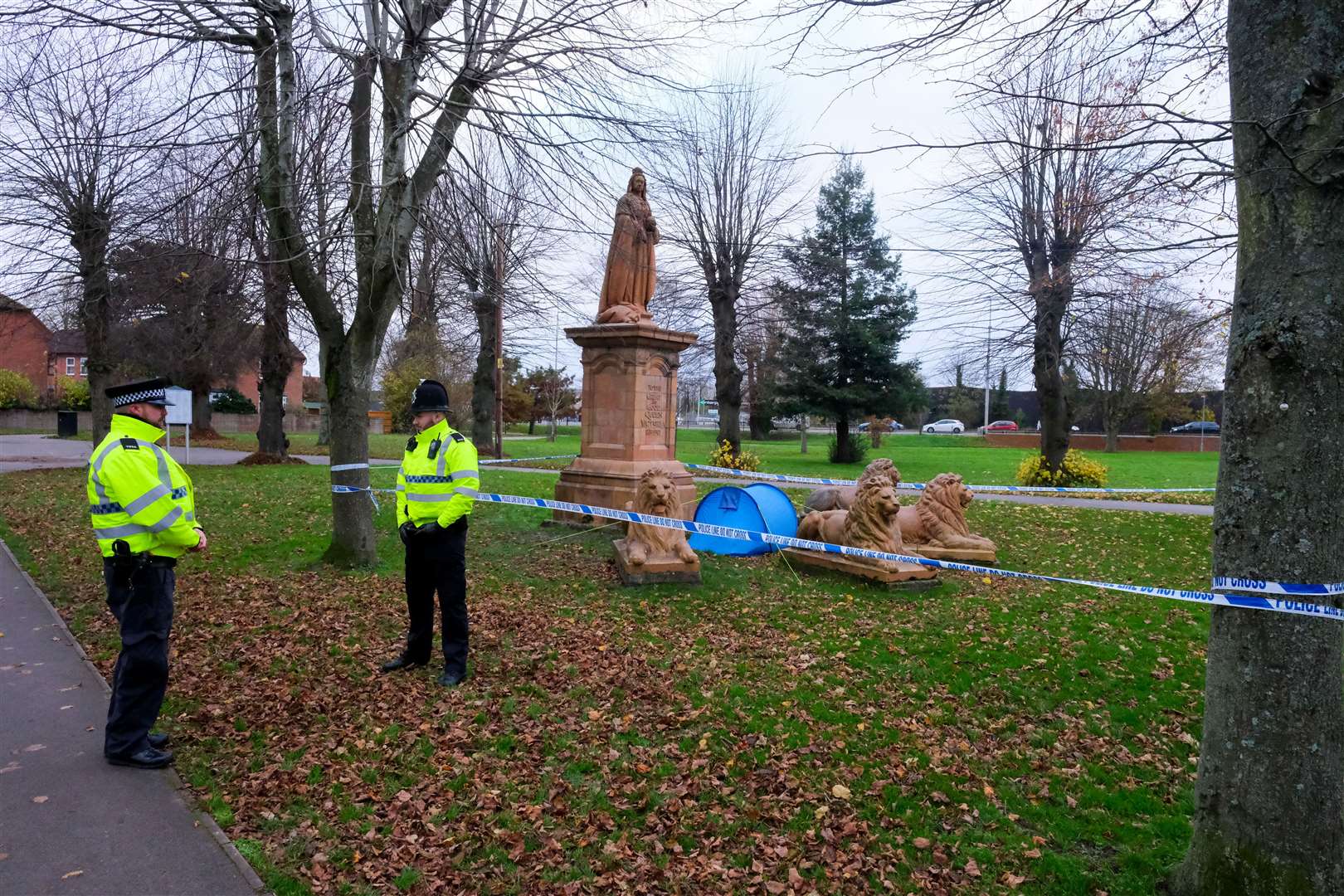Police have been conducting an “ongoing investigation” in Victoria Park this morning