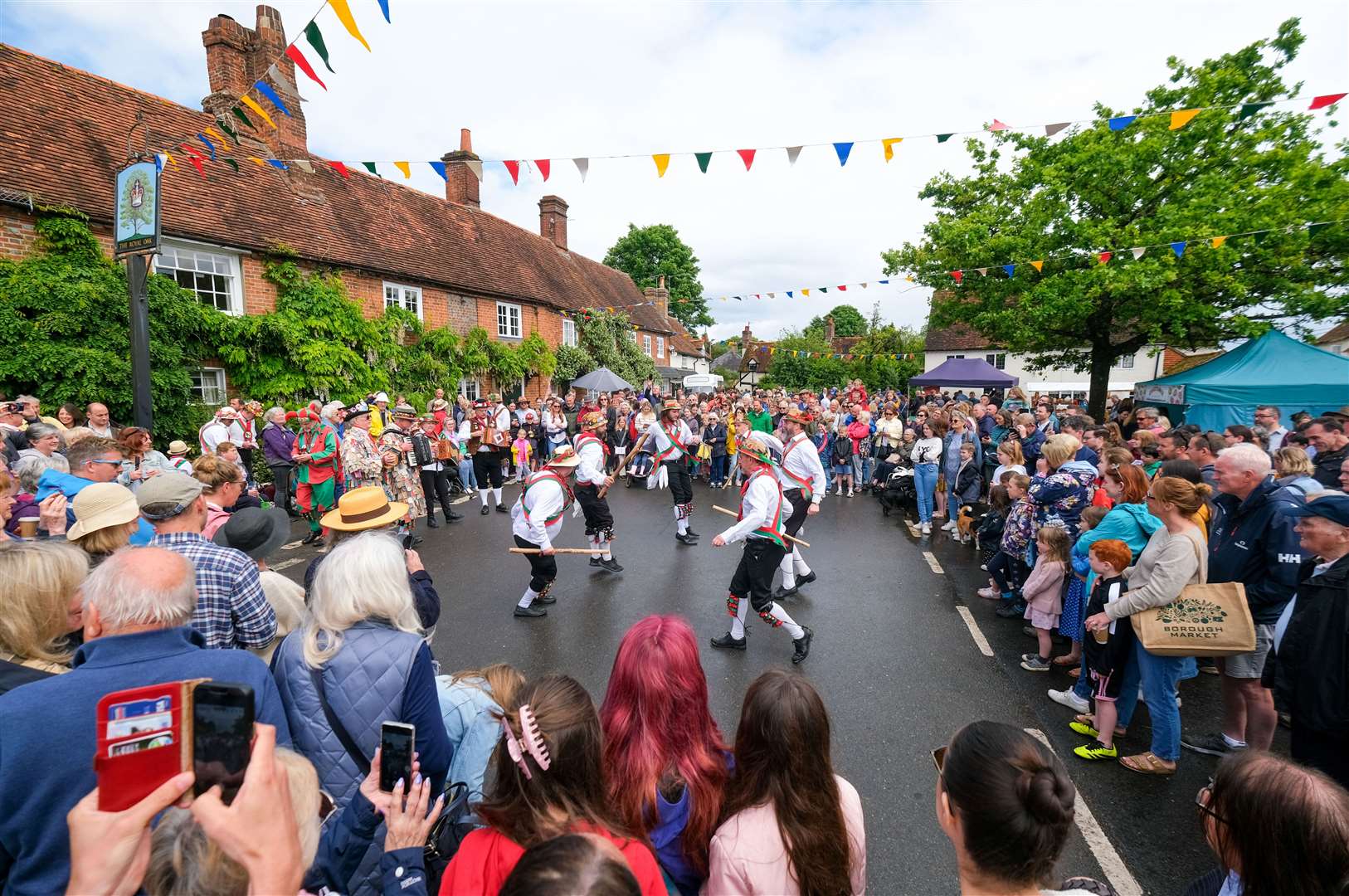 Kennet Morris Men dancing in the village square last year