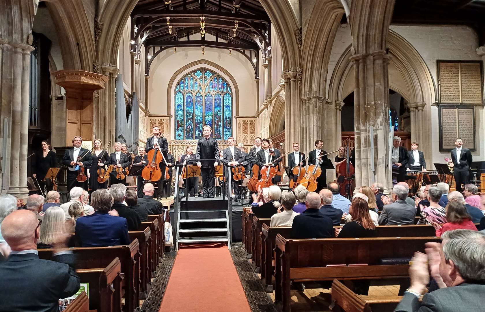 Andrei Ionita and the London Philharmonic Orchestra at St Nicolas’ Church, Newbury on Saturday, May 18 Pic: Fiona Bennett