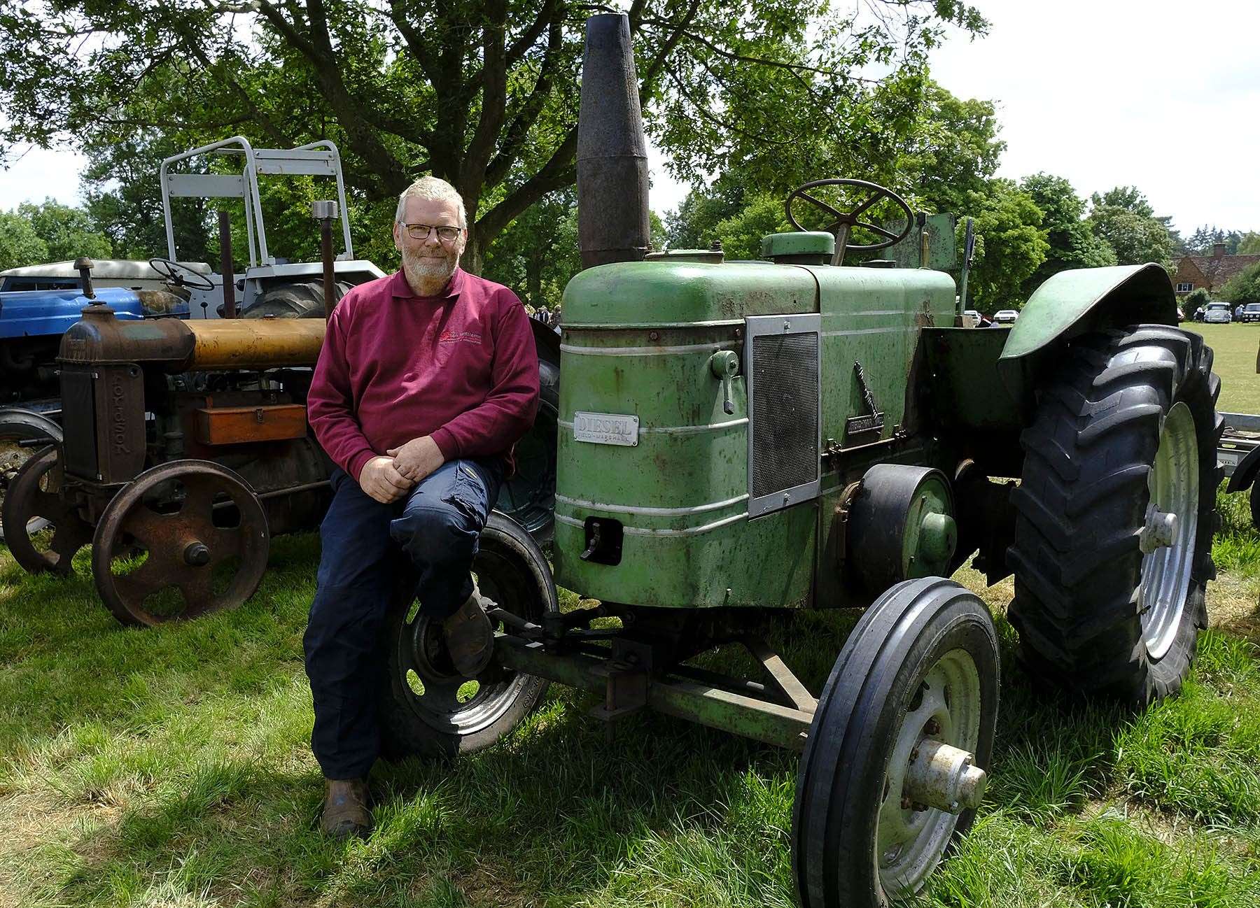Ian Williams from Yattendon with his Field Marshall series 1 from June 1945