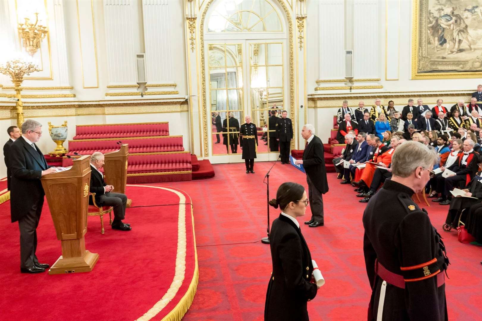 James Puxley delivers a Loyal Address to King Charles III – photograph by Ian Jones