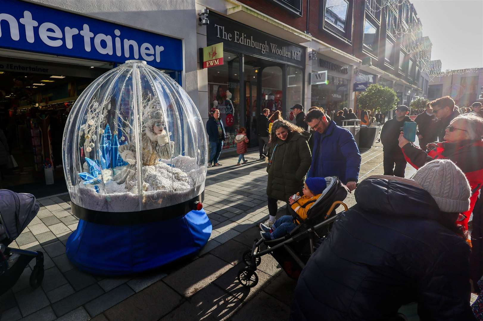 The Snow Queen in the snow globe