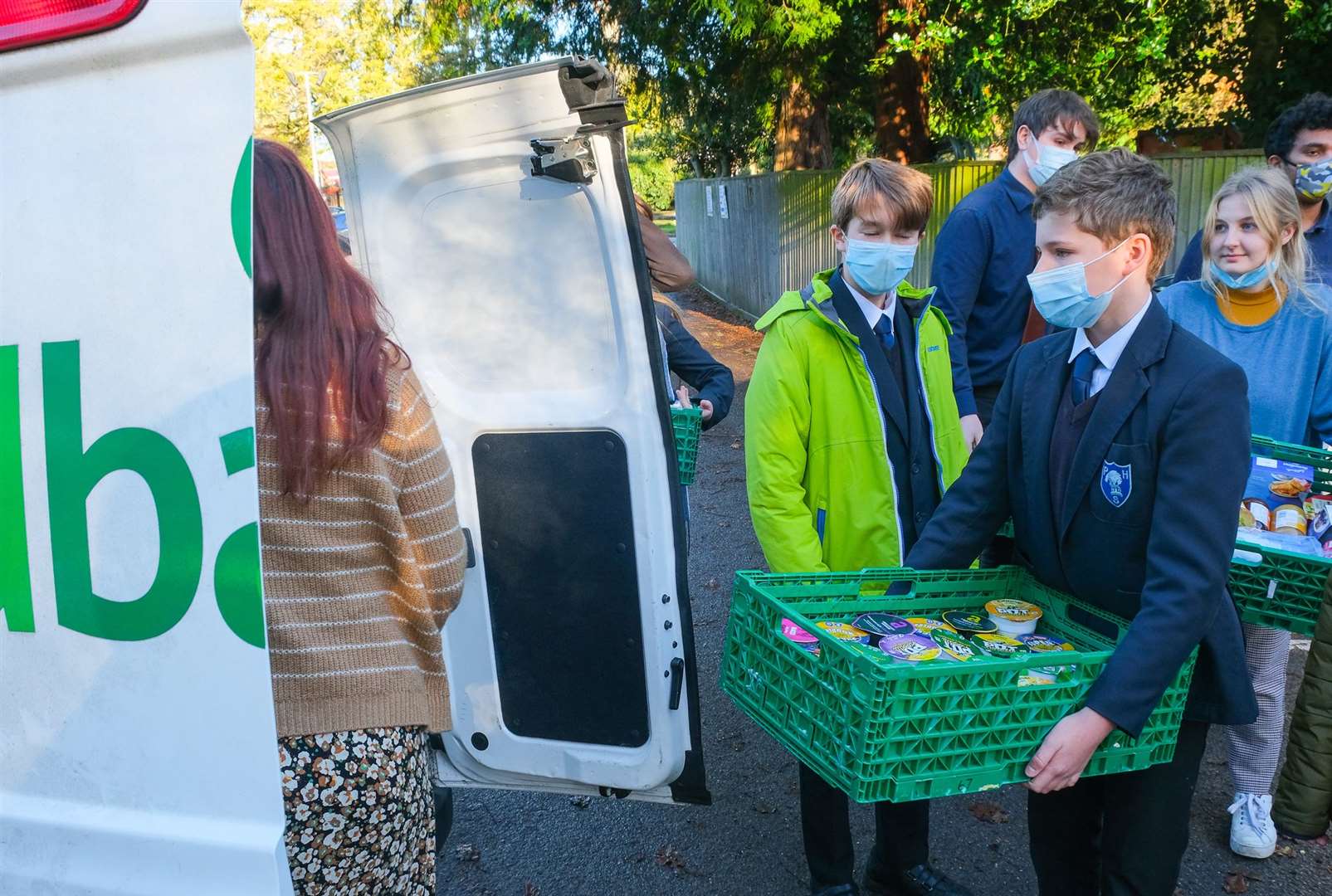 Park House School donated 26 boxes full of supplies to West Berkshire Foodbank. Ref: 50-0521.