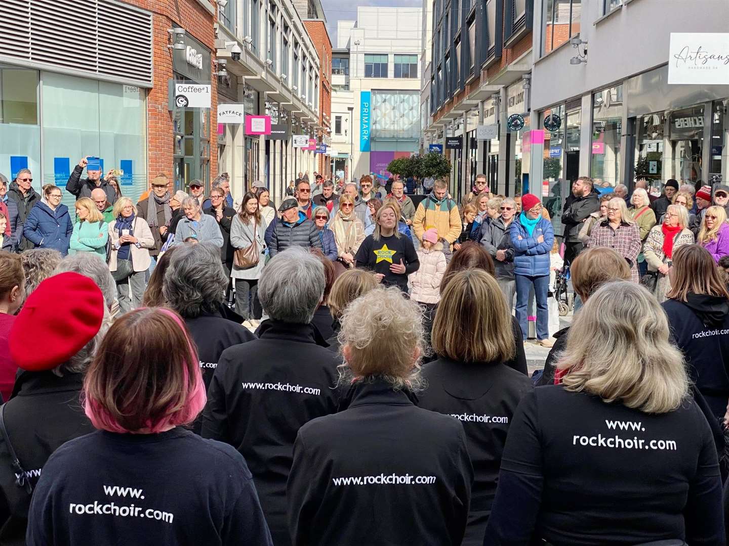 Richard Baldwin captured the flash mob in Parkway at the weekend