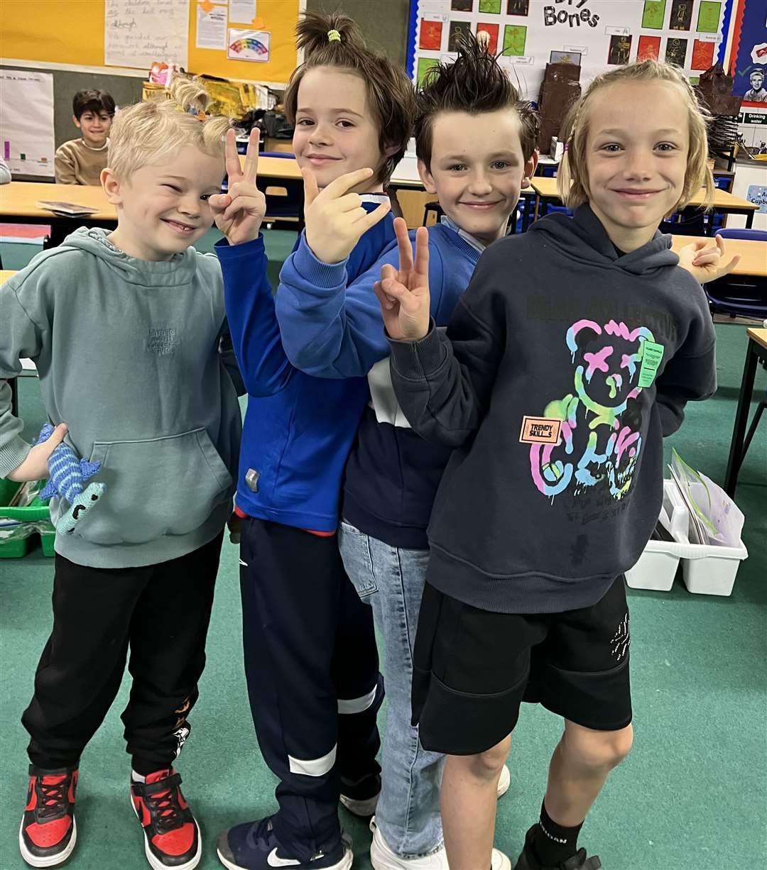 Pupils came to school in a variety of different outfits