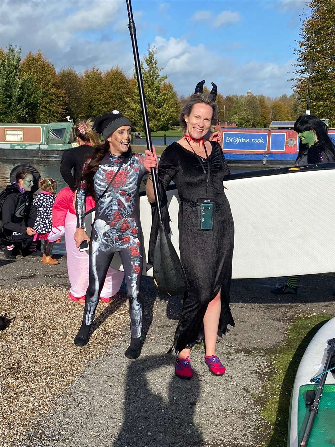 Halloween paddleboarding