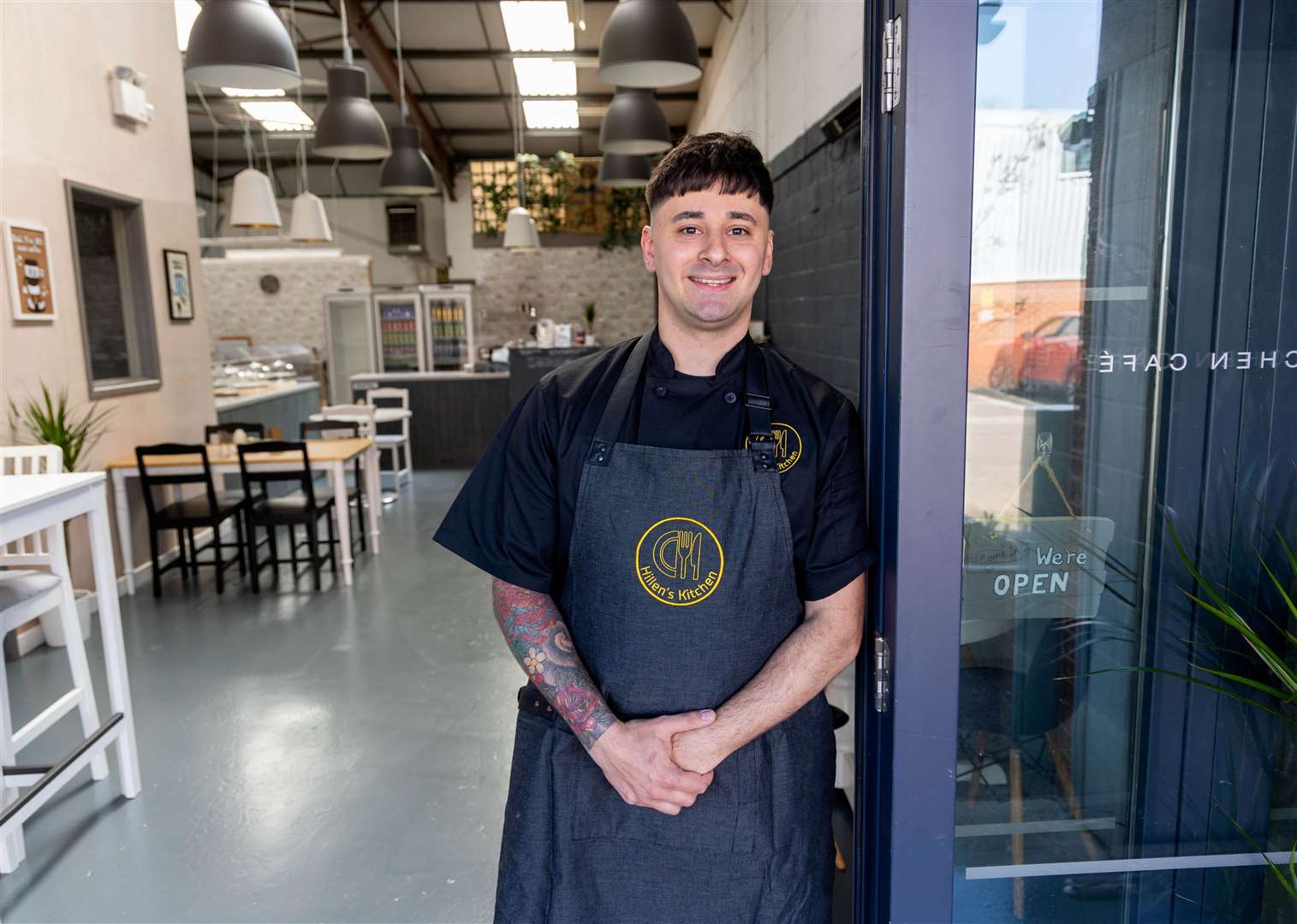 Sammy Hillen outside his new bistro