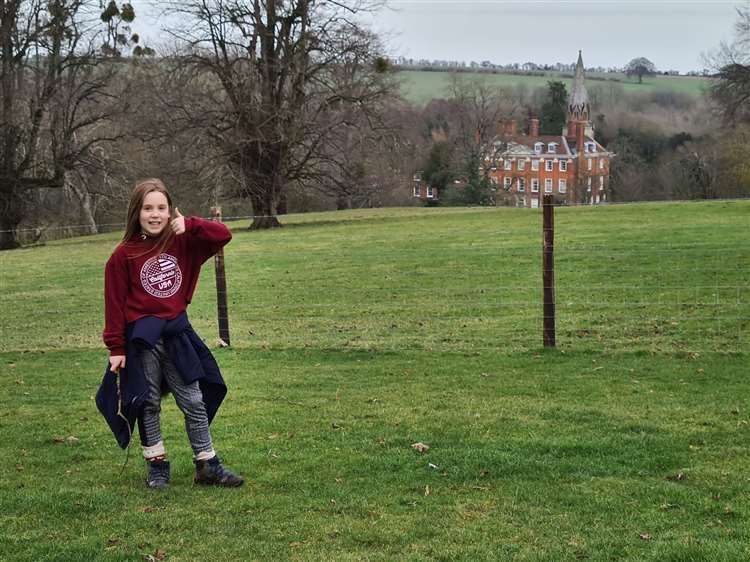 Lara undertaking her 50km fundraising challenege last year (56946001)