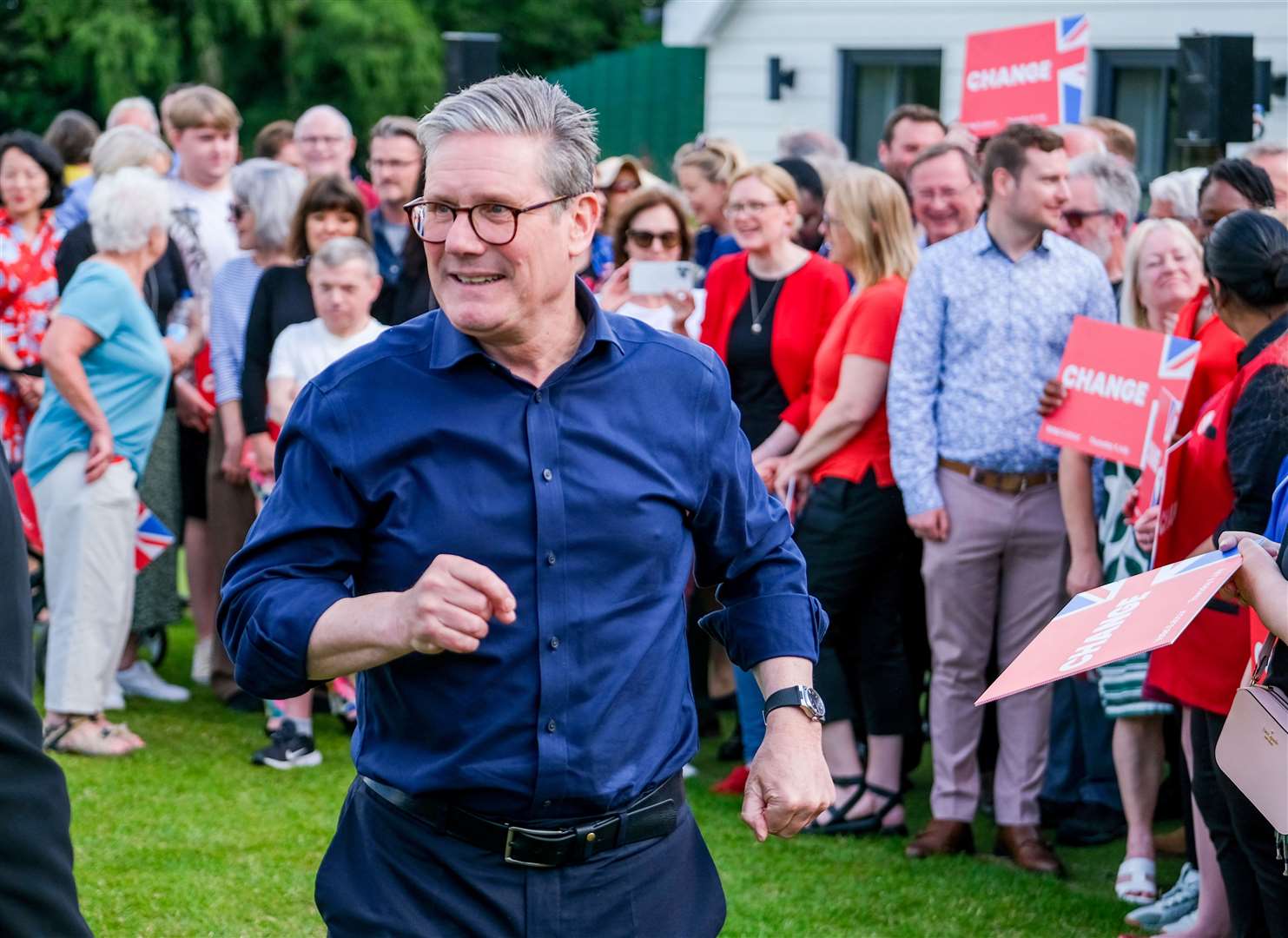 Sir Keir Starmer leader of the Labour Party at Douai Park in Woolhampton