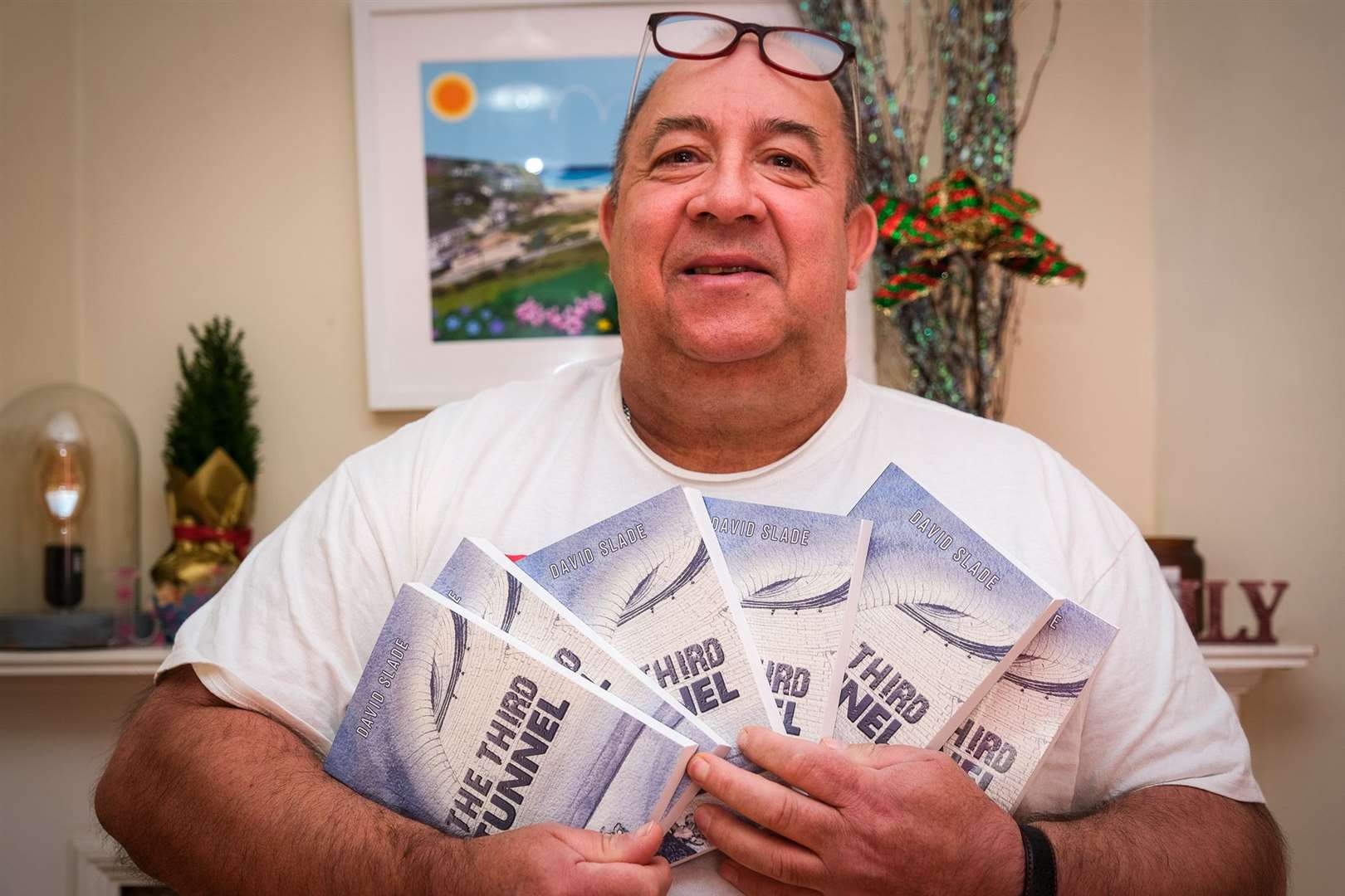 David Slade with his book