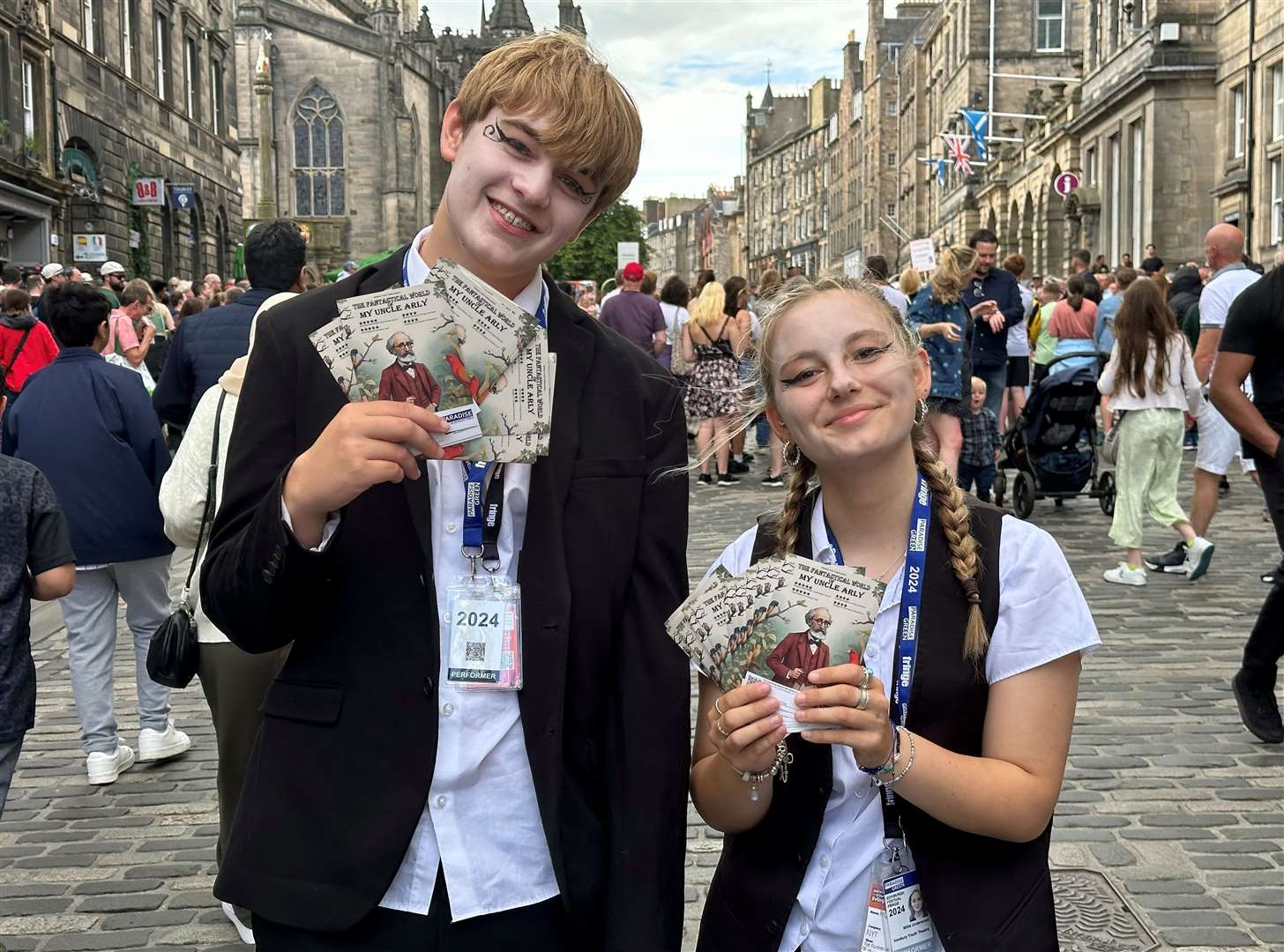 NYT Edinburgh Fringe flyering