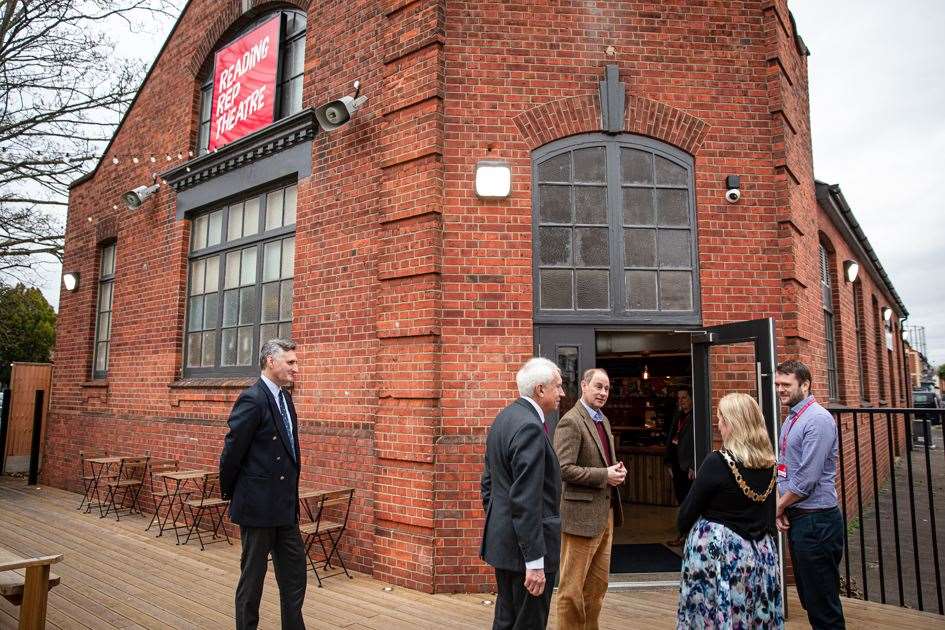 Prince Edward at Reading Rep, picture Harry Elletson