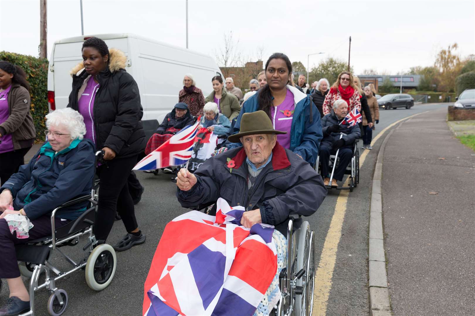 Resident Edward Chetcuti taking part in the parade