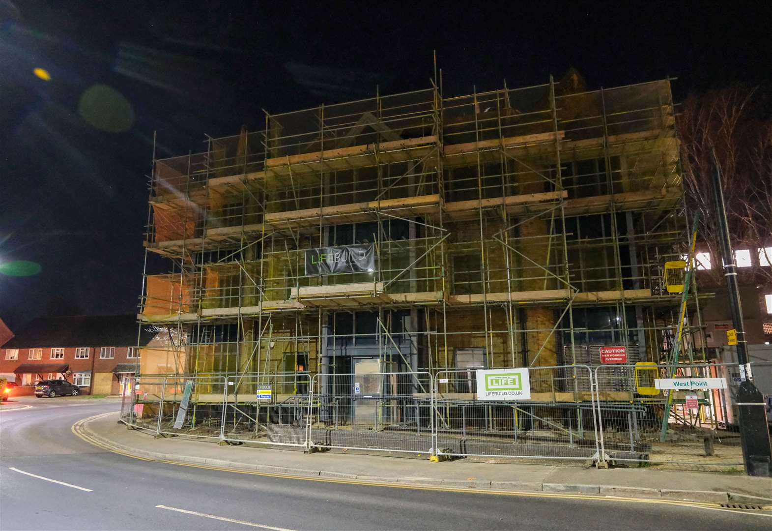 Construction work is currently taking place at West Point House