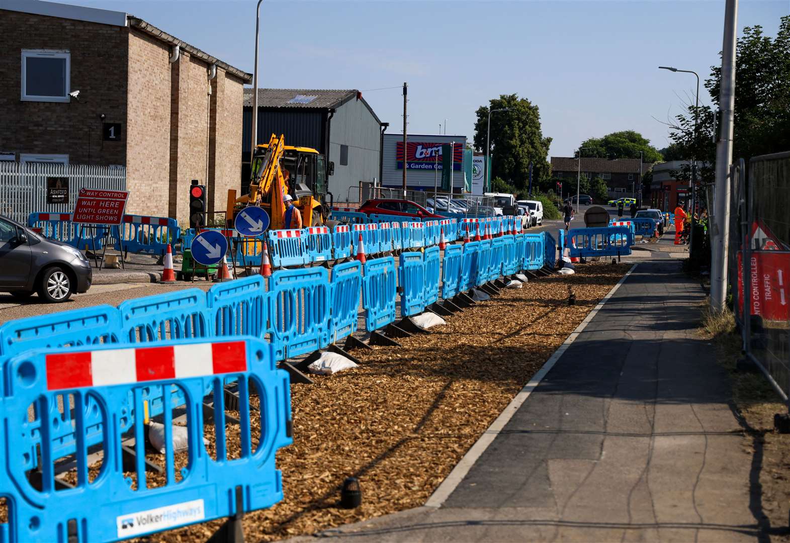 Faraday Road roadworks