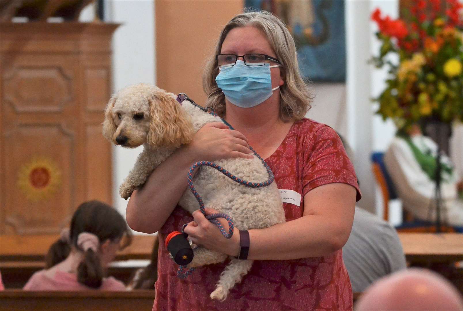 Pet service at St George's Church in Wash Common.