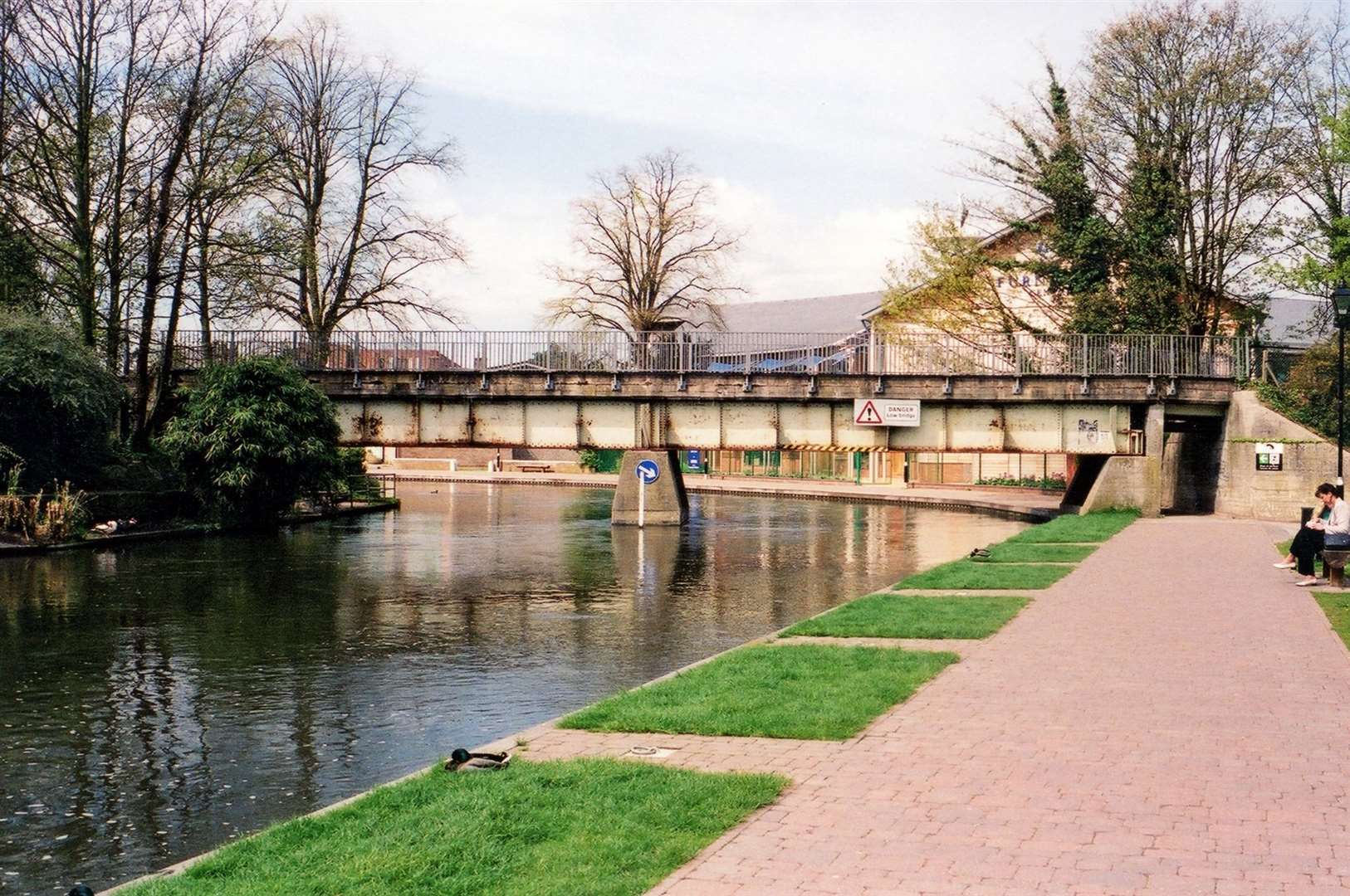 The former Emergency Bridge over the canal