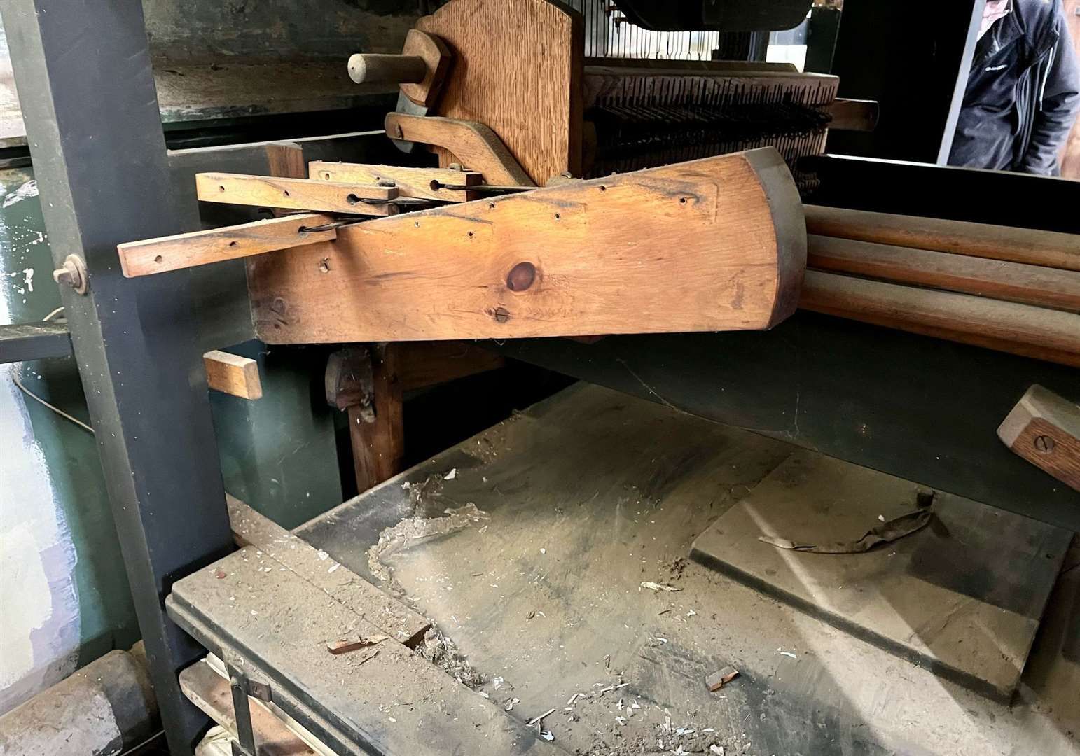 The inner workings of the organ to be removed