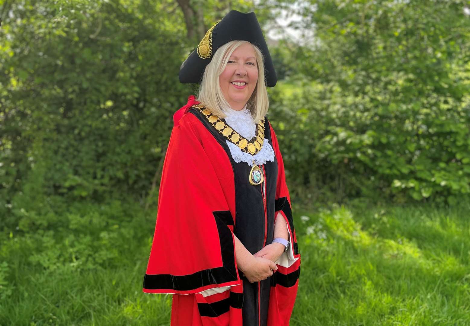 New Mayor of Thatcham, Suzanne Adamantos. Credit: Thatcham Town Council