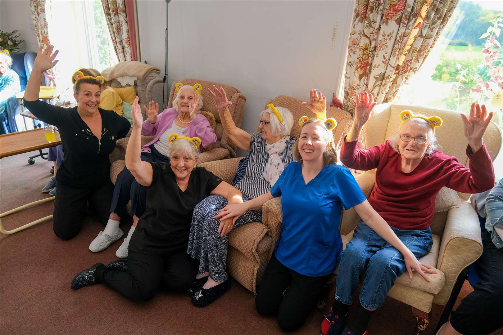 Joe Wicks 1,000 burpee challenge at Enbridge House Care Home in Woolton Hill