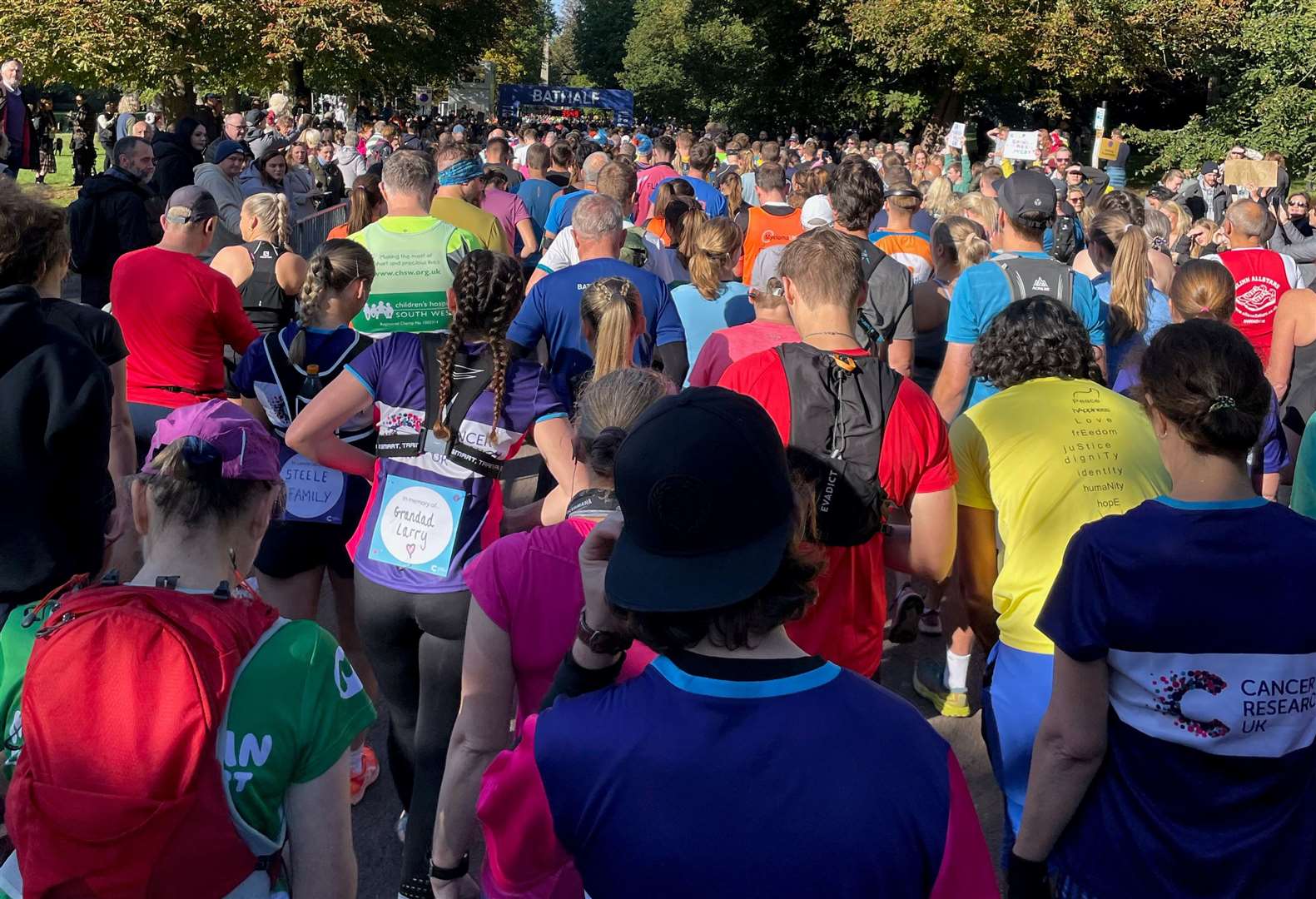 Runners take part in Bath Half Marathon on Sunday. Credit: Jill Hobbs