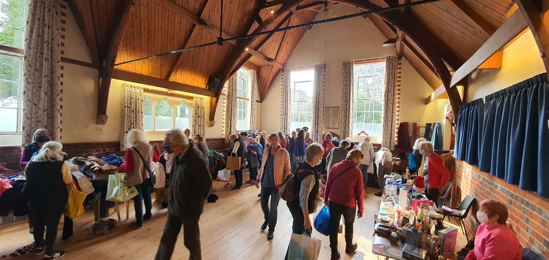 The jumble sale returned for the first time in 18 months.
