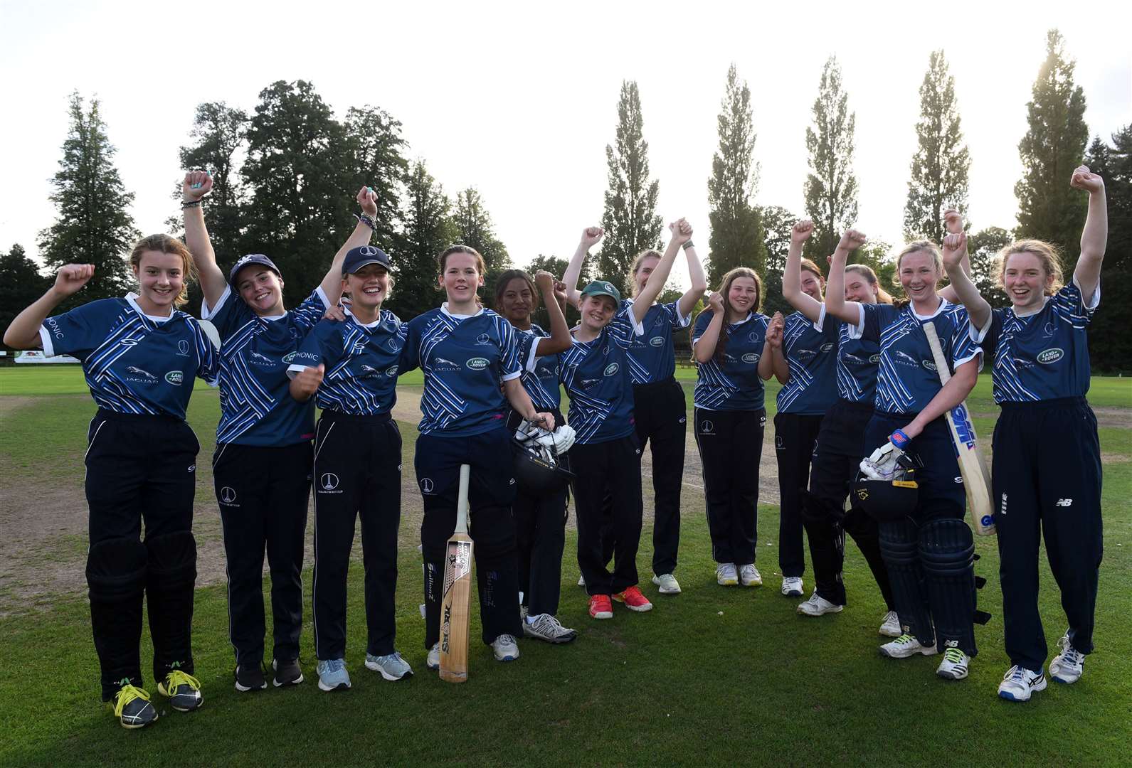 Falkland team celebrate