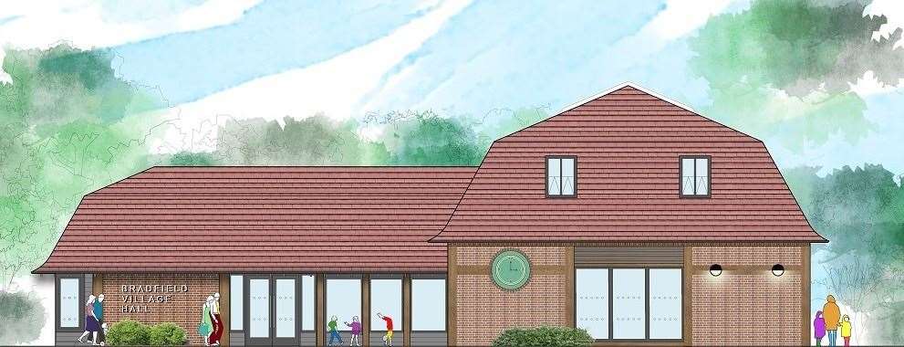 Designs for the new village hall