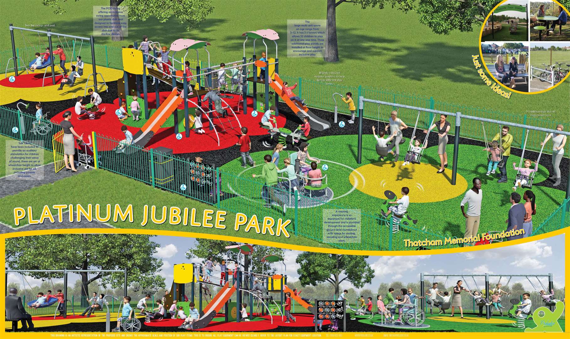 The planned play park. Picture by Thatcham Memorial Foundation