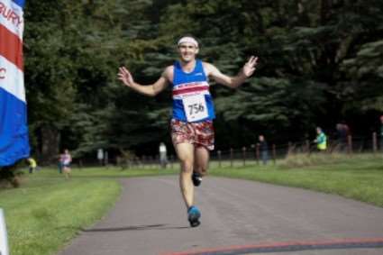 Race winner Andrew McLeod