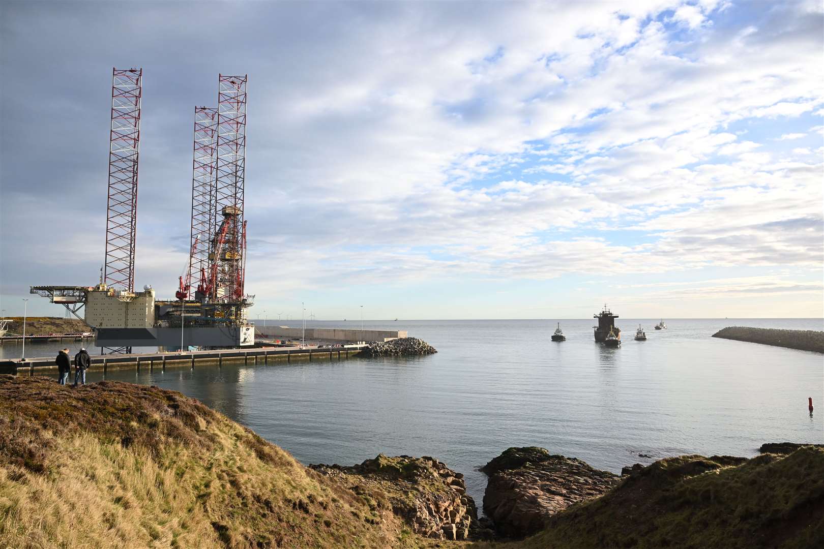 The Solong has been towed to Aberdeen for ‘safe berthing’ (Michal Wachucik/PA)