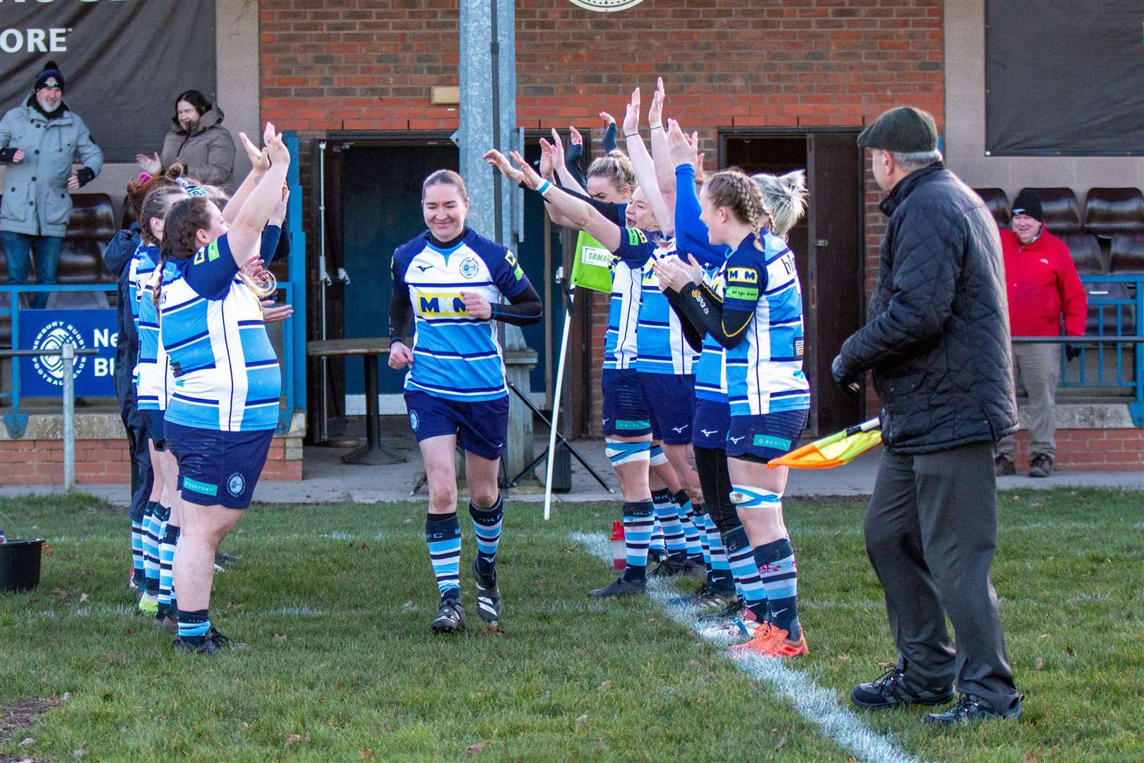 Captain Meg Mason won her 100th cap on Sunday. Picture by Alastair Gray