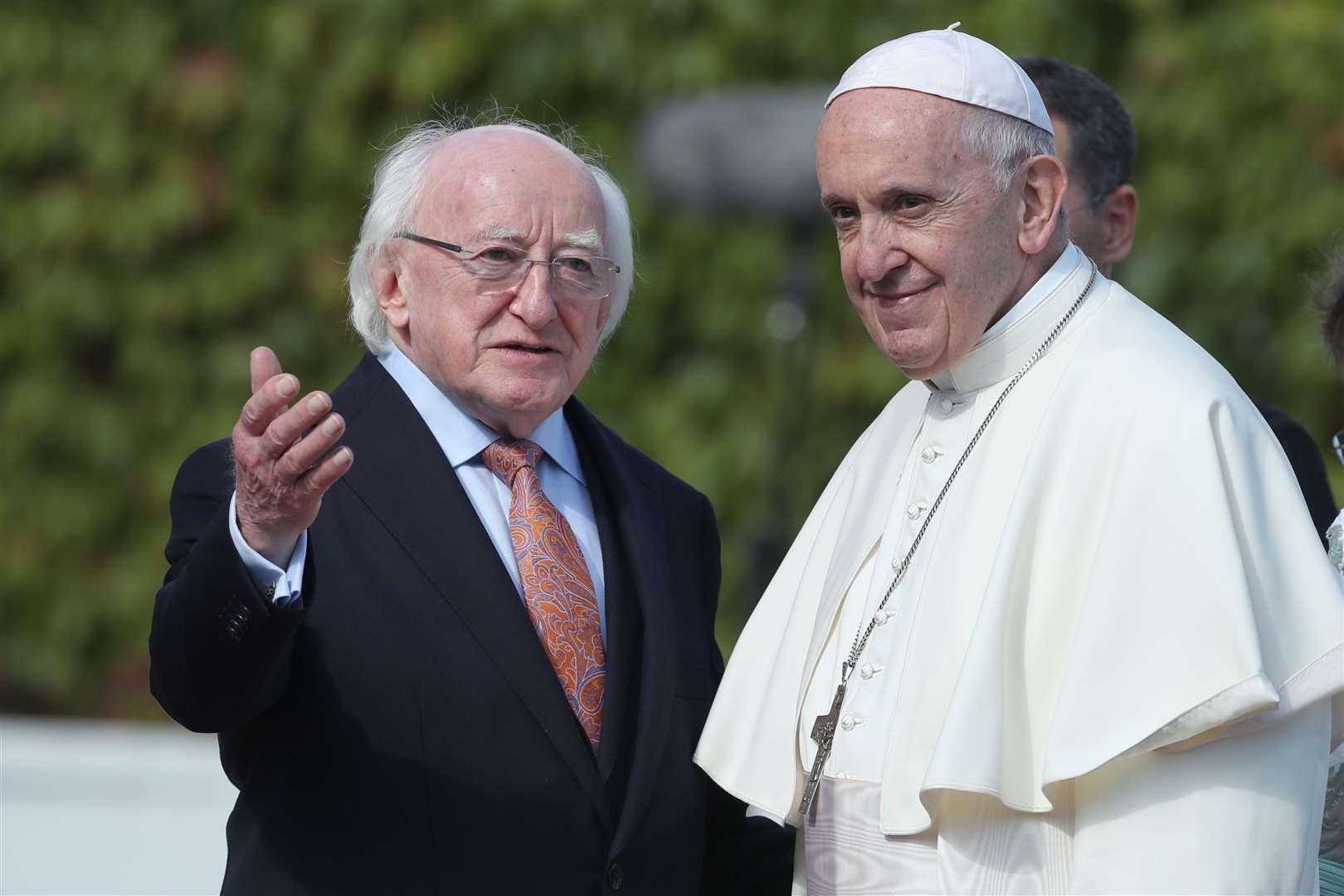 Irish President Michael D Higgins said Pope Francis had constantly invoked a ‘shared humanity’ (Danny Lawson/PA)