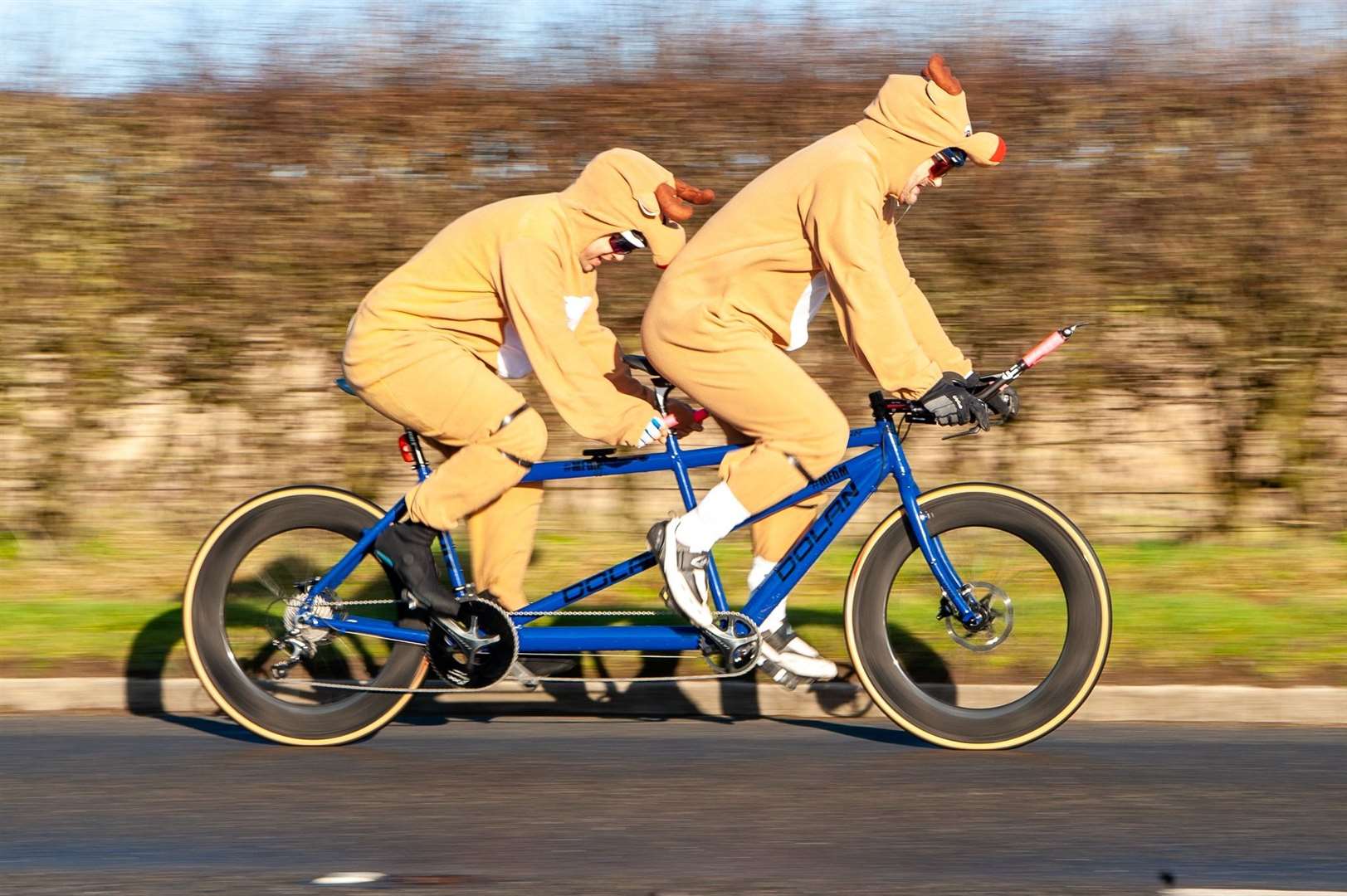 The racing reindeer duo of Andy Tucker and Rick Cornes