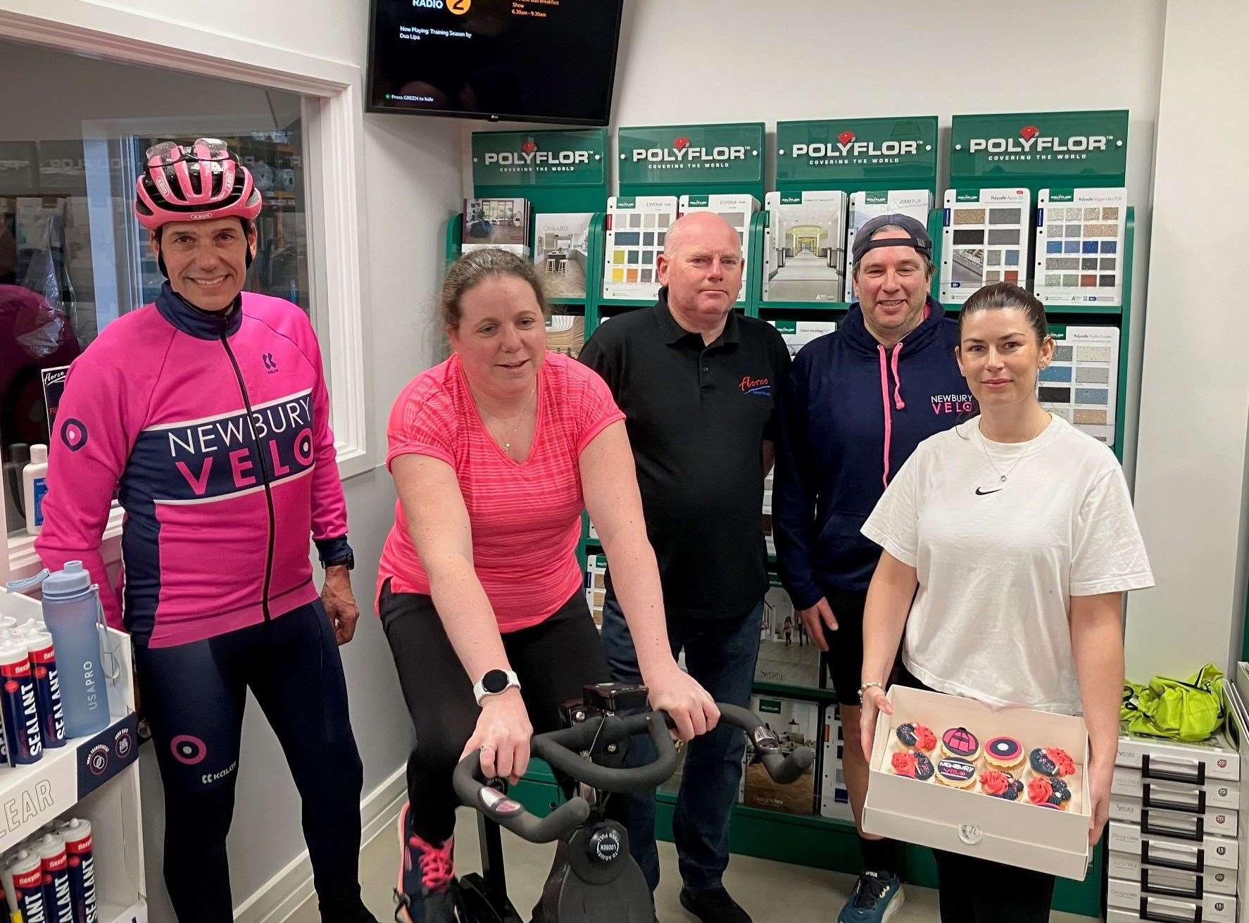 Thatcham Florco raising money for Newbury Velo